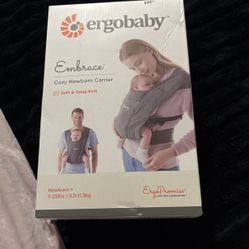 Embrace Ergo baby Cozy Newborn Carrier 