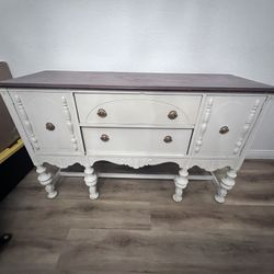 Vintage Buffet Table Solid Wood 