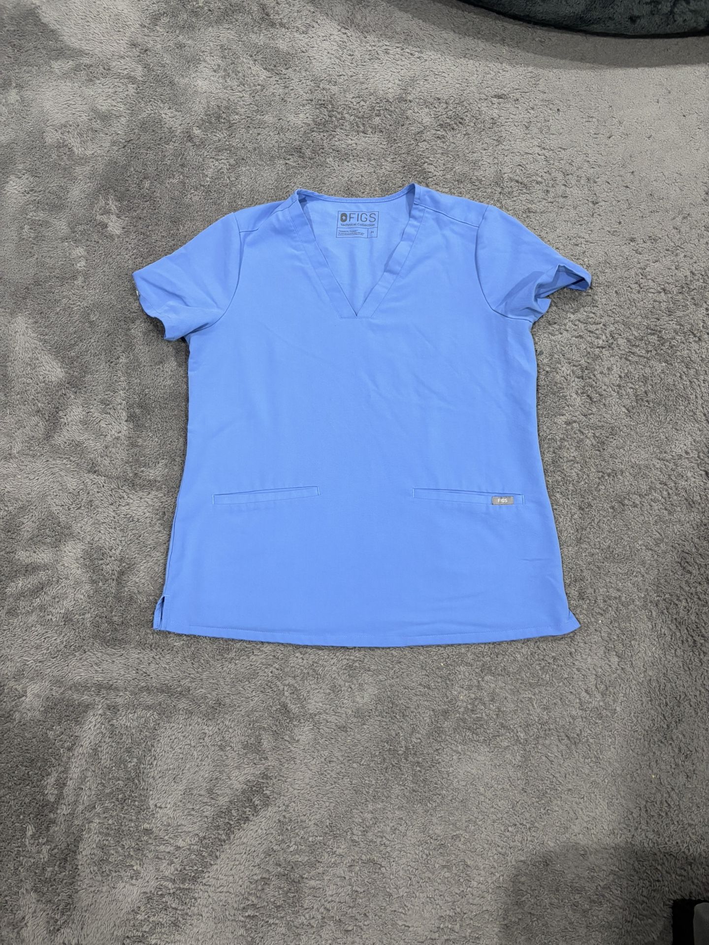 Medium FIGS Ceil Blue Scrub Top
