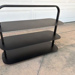 Black Metal Entryway Rack Shoe Each