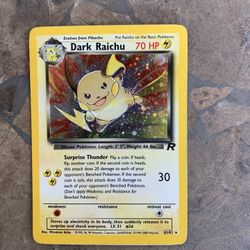 Pokémon Team Rocket #83/82 Dark Raichu 