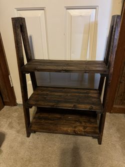 Farmhouse rustic display and shelving