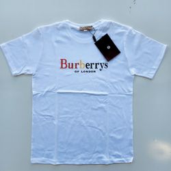 Brand New Burberry White T-shirt [Size: Large]