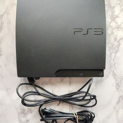 Sony PlayStation 3 Slim PS3 320GB CONSOLE AND CABLES ONLY WOULD TRADE