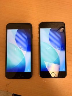 iPhone SE 2nd Gen, one Black, one White