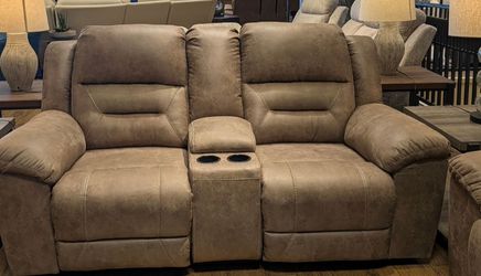 Ashley Furniture Large Gray Reclining 2 Seat Sectional