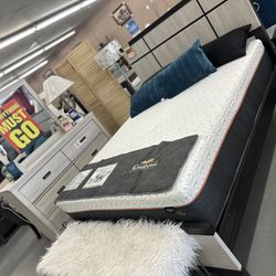 $550 queen frame dresser and mirror