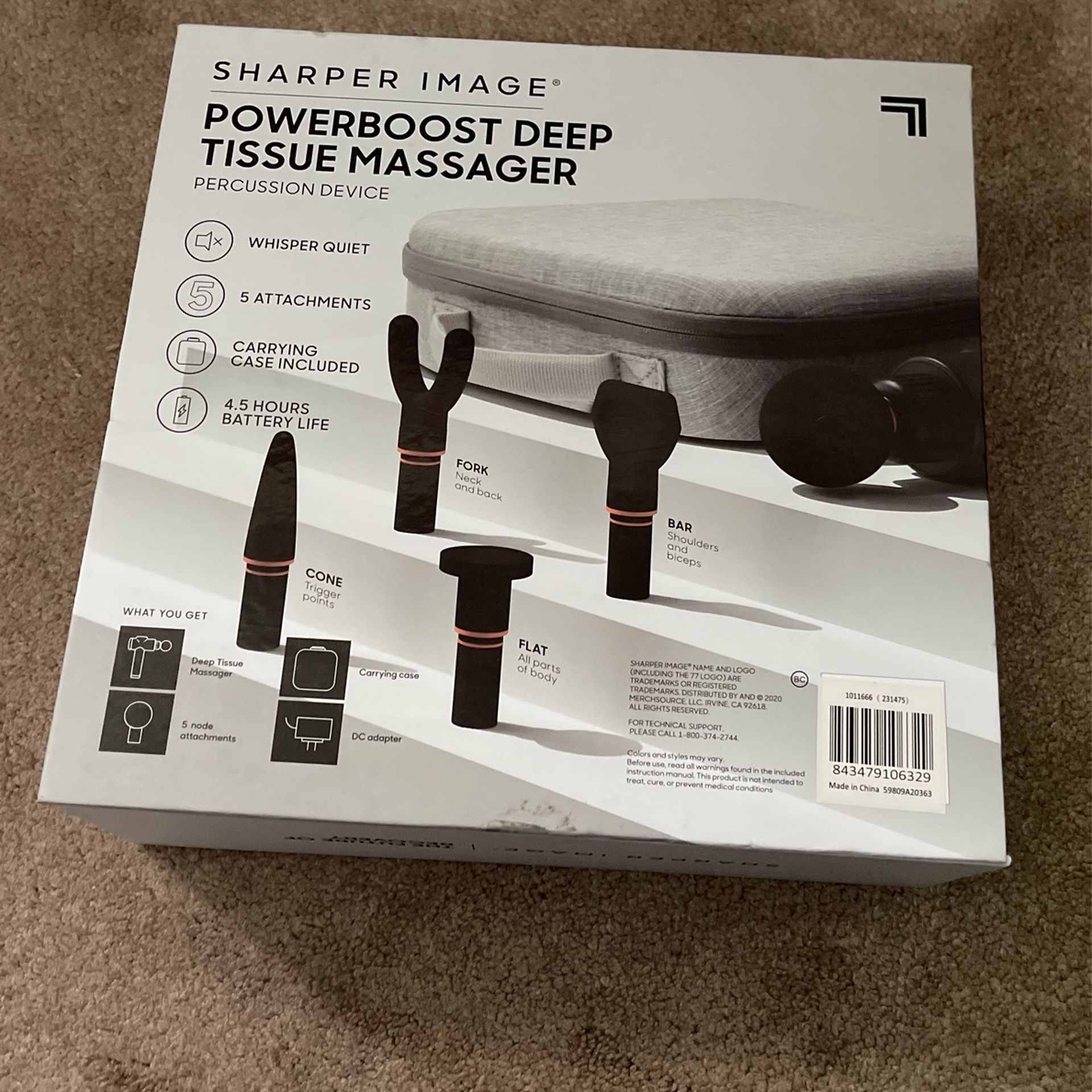 Sharper Image Powerboost Deep Tissue Massager