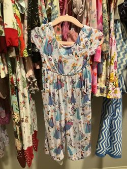 Posh Peanut Disney Frozen Sisters Jumpsuit 12-18m Bamboo Pajamas