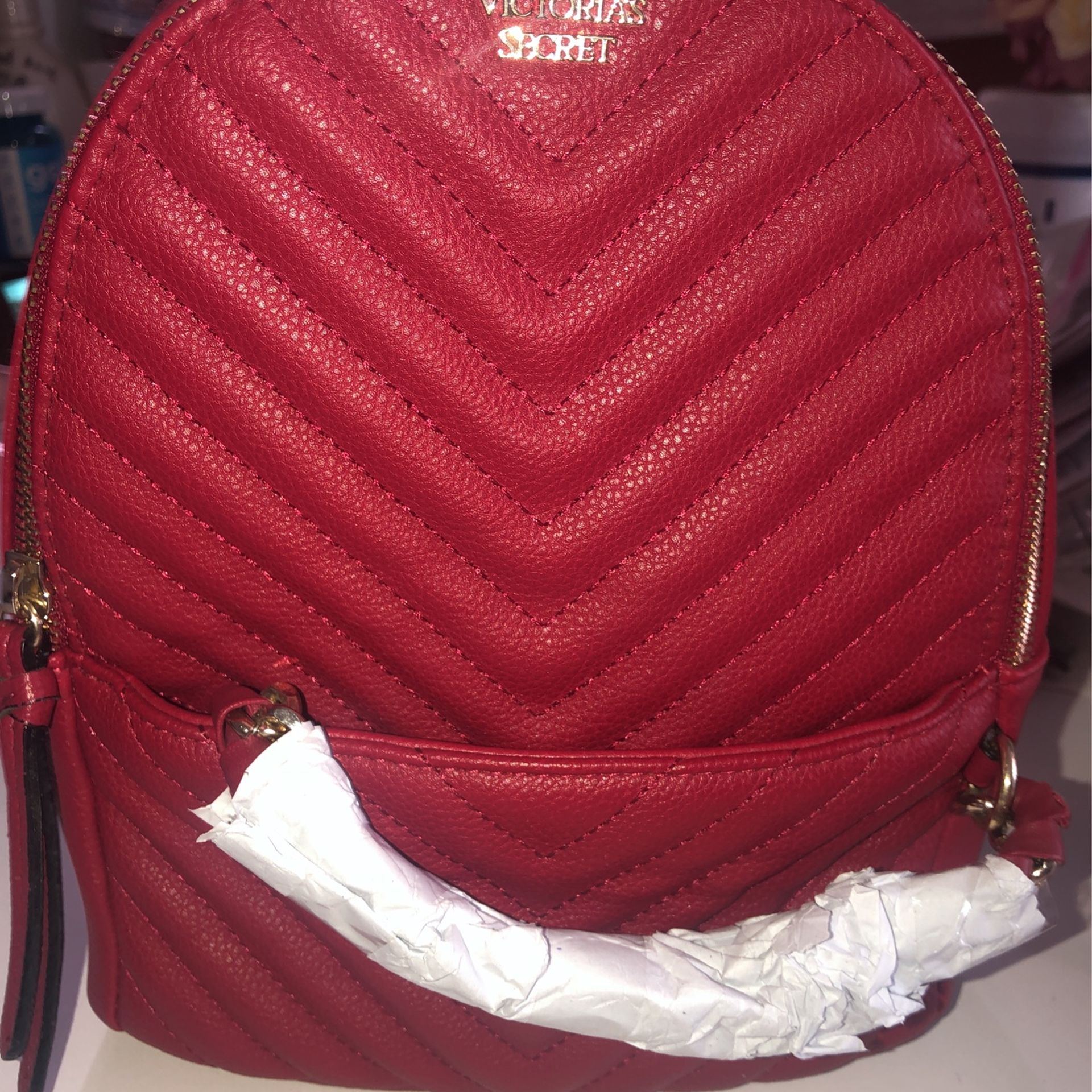 Red victoria secret backpack online