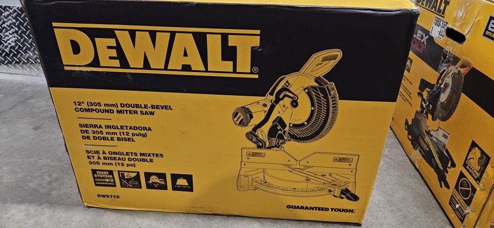 Dewalt 12" double bevel compound miter saw