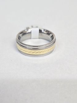 10kt Gold & Stainless Steel Ring