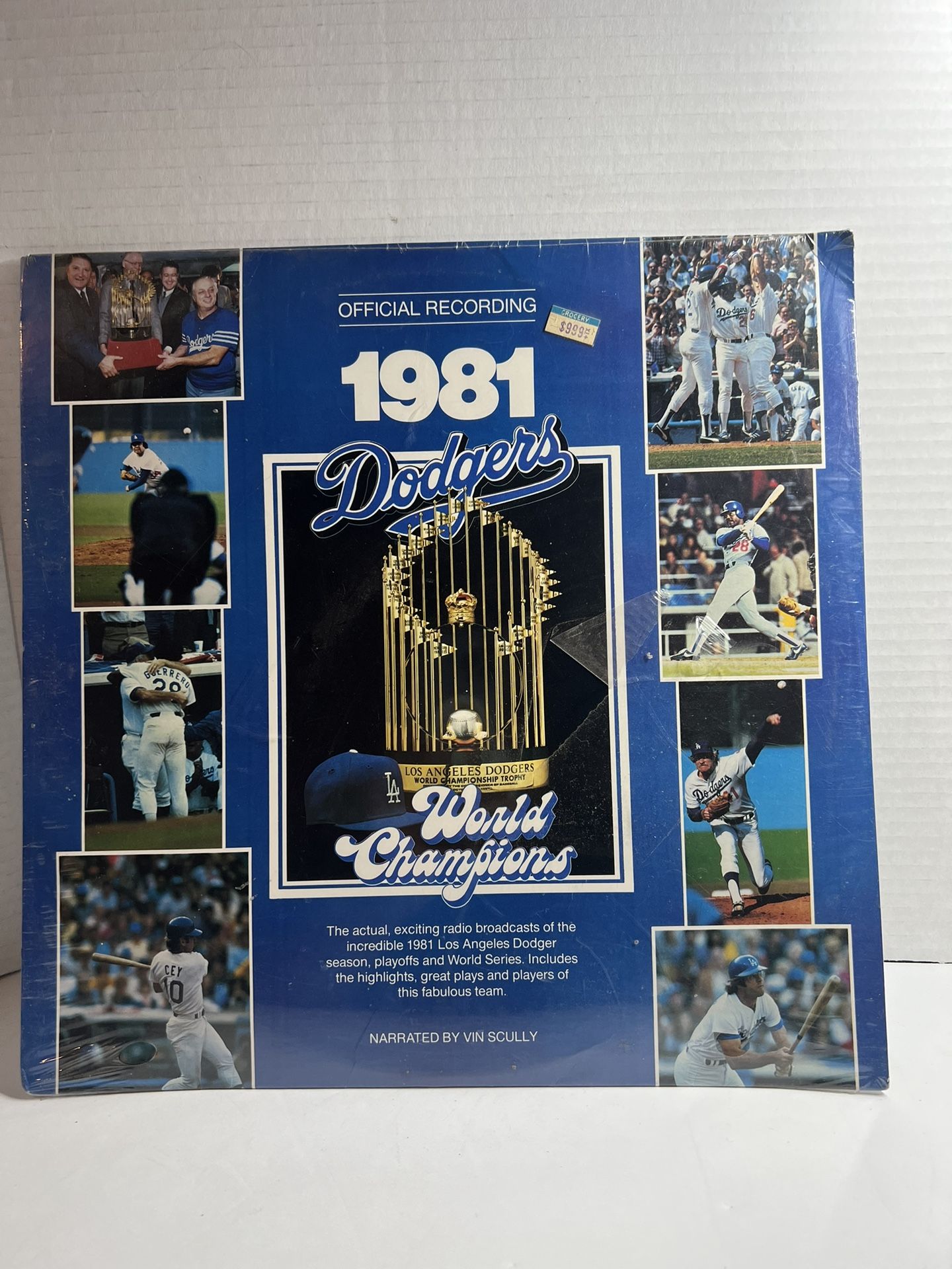 Los Angeles Dodgers 1981 World Champions LP Vinyl Record Sealed Vin Scully Rare