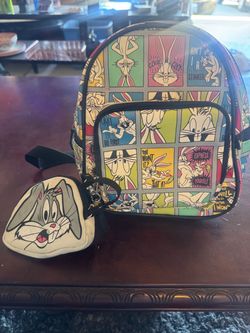 Bugs Bunny Looney Tunes Mini Backpack with Coin Purse