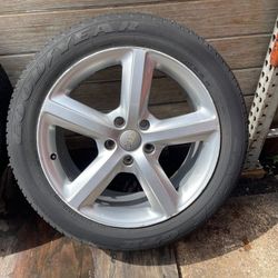 2007-2015 AUDI Q7  FACTORY 5 SPOKE WHEELS RIM 9Jx20 + TIRES SET 275/45 R20 OEM - QOI0A1 Auto Parts
