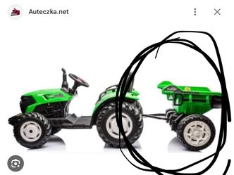 Ride On Tractor with Electric Trailer - TRAILER ONLY