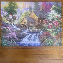 Abraham Hunter Song Birds at Summertime Mill 1000 Jigsaw Puzzle
