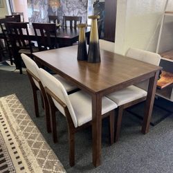 5pc Wooden Dining Table Set 