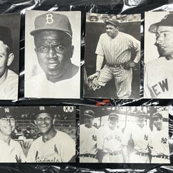 1950’s -1960’s Yankees Post Cards Original ! Babe Mantle Robinson Maris Dimaggio Mays Gehrig And More (11) RARE !!