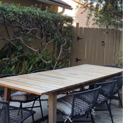 98x39 REAL WOOD OUTDOOR TABLE