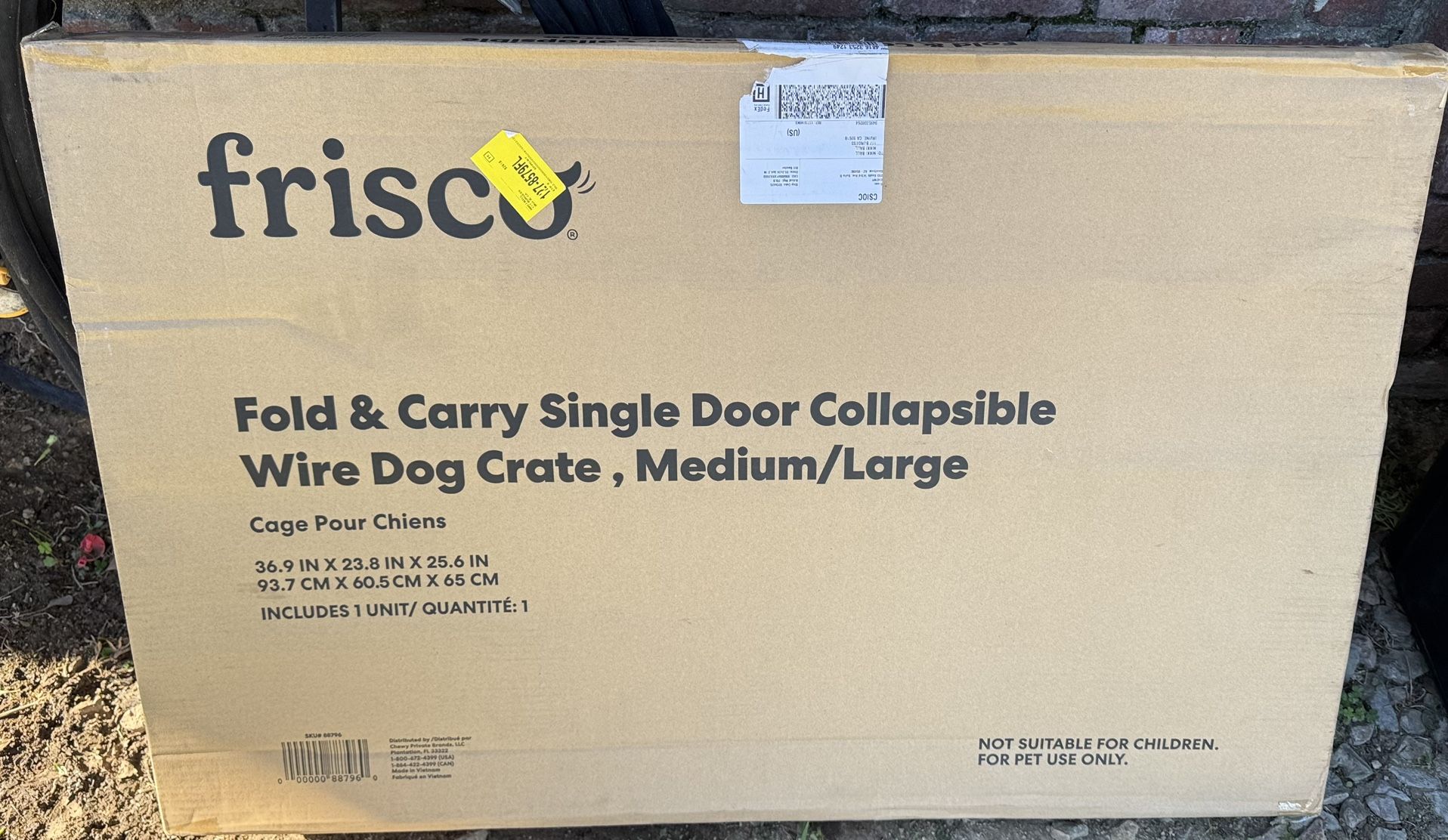 Collapsible Wire Dog Crate Medium Large Fold And Carry