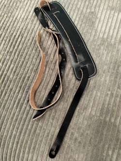 Child's Electric Guitar Strap Leather 2" Mini