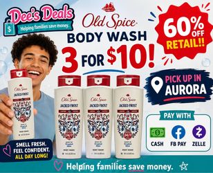 Old Spice bodywash 3 for $10