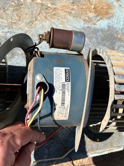 Electric fan motor with blades