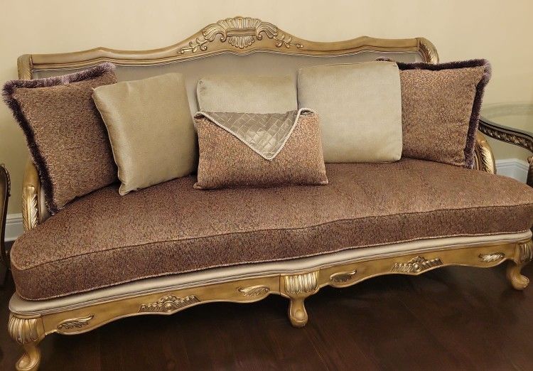 Beautiful gold couch!