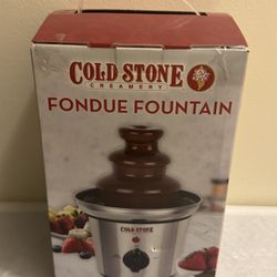 Cold Stone Stainless 3 Tier Electric Chocolate Fondue Fountain Machine NIB New