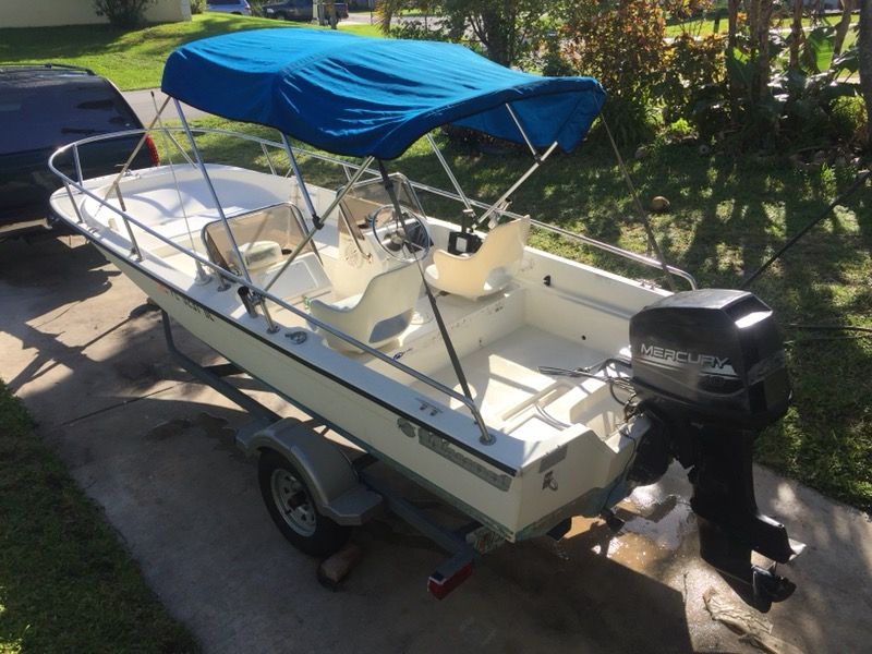 BOAT FOR SALE, WAHOO DUAL CONSOLE 1988 16 ft 2 in