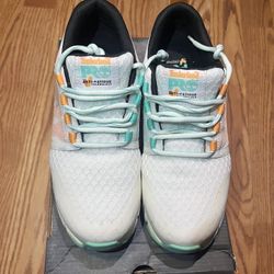 Timberland PRO Radius Women's Safety Toe Work Shoes White/Multi | Size 8 Medium In excellent like new condition