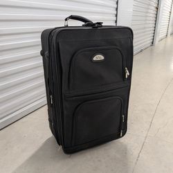 Bob Mackie Large Rolling Suitcase 29” x 16” – Black Travel Luggage