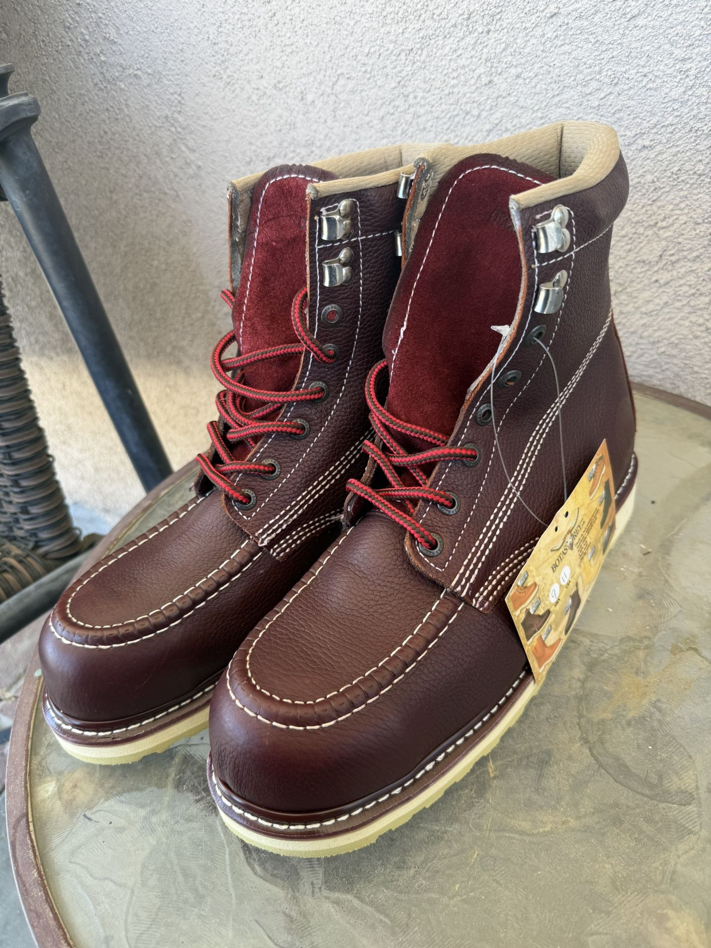 100% Leather Steel Toe Work boots