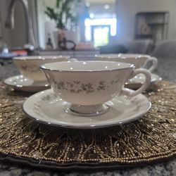 Vintage Lenox Brookdale Bone China SET OF 3 Cups 