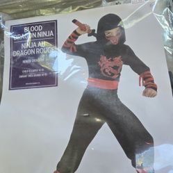Blood Dragon Ninja Costume. New In Package. Child XLarge. 