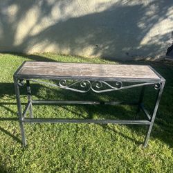 Tall Table Brown Black