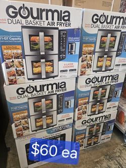 Air Fryer Gourmia 11QT with Dual Baskets –