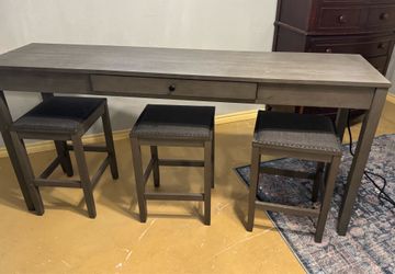 Dining bar table set