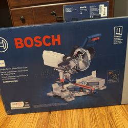 Bosch miter saw with battery bundle