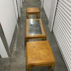 Coffee Table And Two Matching End Tables 