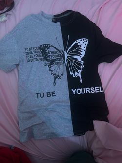 SHEIN Butterfly Graphic T-Shirt Size Small