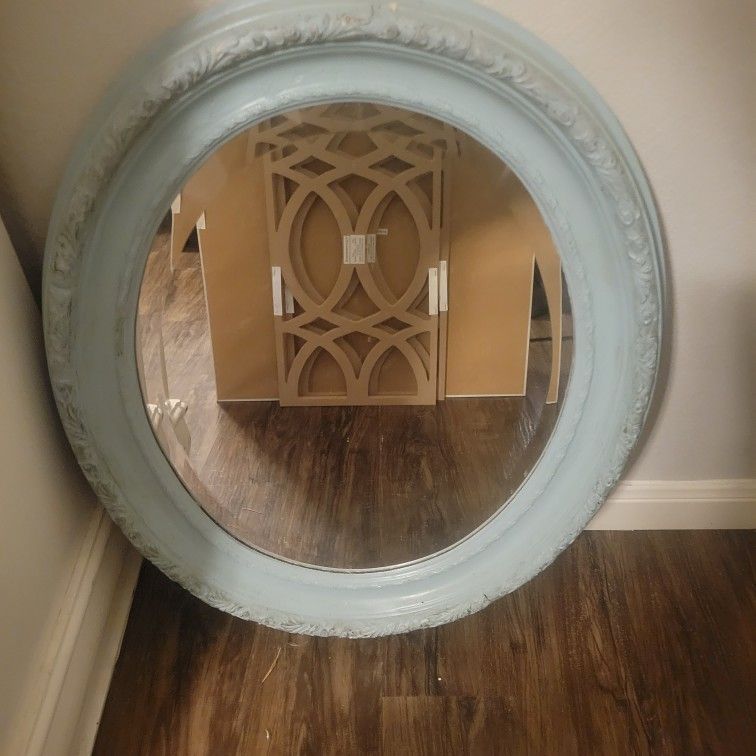 Antique Oval Mirror 