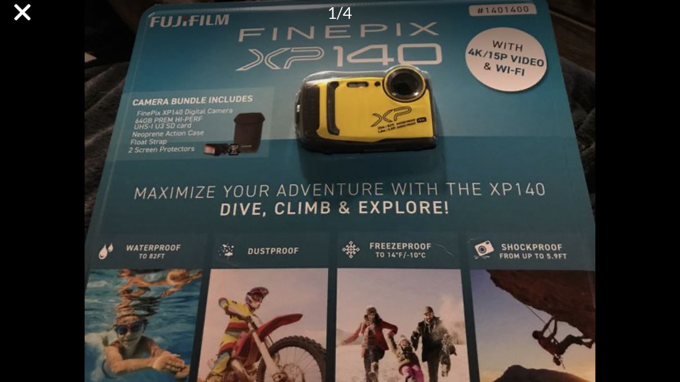 Fuji Film FinePix XP 140 Camera Bundle - Still sealed in box never opened