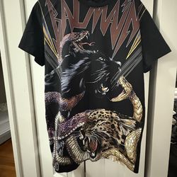 Balmain black jaguar and snake
