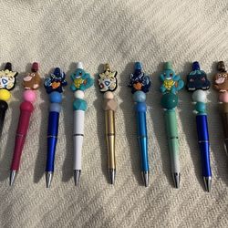 Pokemon Handmade Pens! NEW Togepi Squirtle Bulbasaur Psyduck Wartortle kids holiday gifts