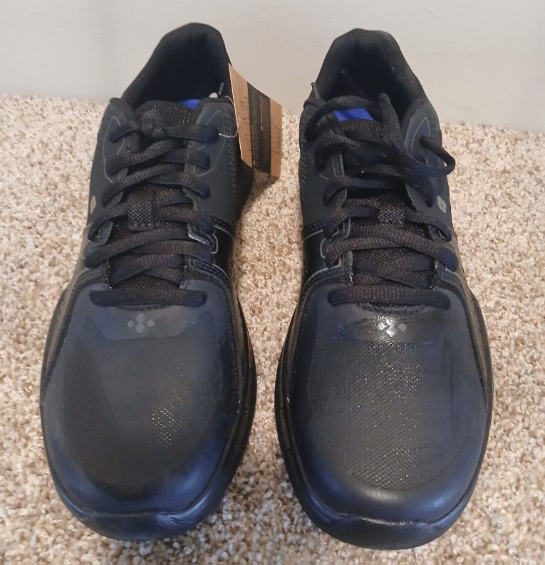 Shoes For Crew Falcon II 27664 Womens 9 Black Lace Up Non Slip Work Shoe