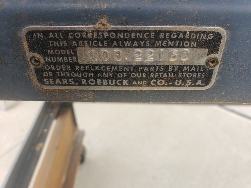 Craftsman Table Saw With Joiner 