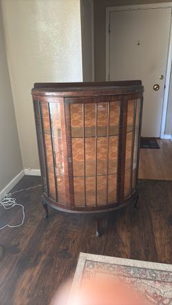 Antique curio cabinet