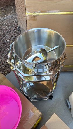Stainless Steel Beverage Station with Stand